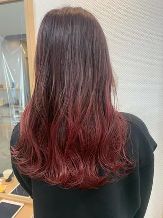 ロング カラー 透け感✨ダメージレス カラーHana🤍のヘアスタイル