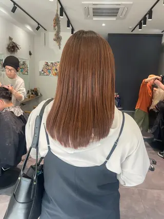 セミロング パーマ 【guild】眞島 縮毛矯正のヘアスタイル