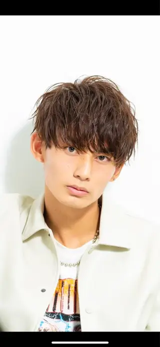 ショート メンズ縮毛/ 流れる縮毛矯正石井のヘアスタイル