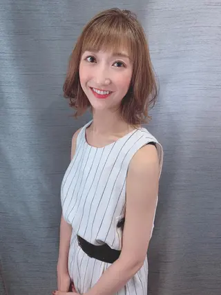 ミディアム 増淵 太一のヘアスタイル