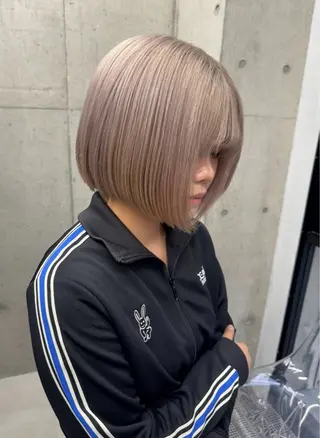 ショート LINOET名古屋所属・ダブルカラー🩶上村 純妃🩶名駅徒歩5分のヘアスタイル
