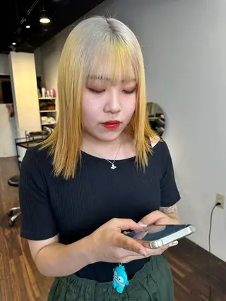 ロング カラー ワンホンヘア ケラチン/Kaitoのヘアスタイル