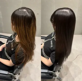ミディアム カラー 髪質改善ヘアケア 艶髪特化/上田のヘアスタイル