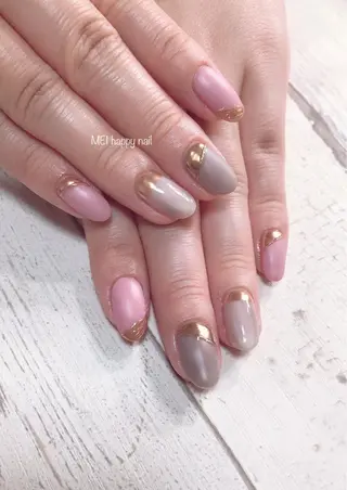 ネイル 北浦和 自爪育成ケアのネイルデザイン