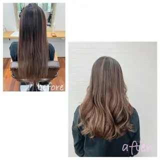 セミロング GRANLUSSO 〜グランルッソ駅前店所属・木口 嘉美のヘアスタイル