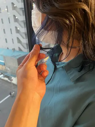 ミディアム La fith hair ray所属・メンズ/パーマ/ ブリーチ/KAITOのヘアスタイル