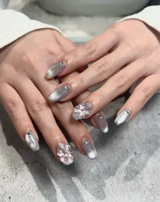 ネイル 韓国長ネイル 長さだし rinory仙台駅西口2号店所属・rinory西口 2号店 /Fukaのネイルデザイン