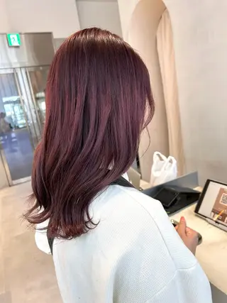 セミロング カラー 風香🪼レイヤー カット/艶カラーのヘアスタイル