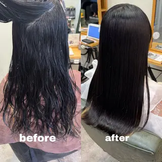 ロング パーマ 縮毛矯正/艶髪カラー /パーマ/ひふみ🌱のヘアスタイル