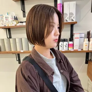 ショート カラー 初めてのショート お任せください✂️のヘアスタイル