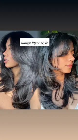 ロング calna 古賀 菜摘のヘアスタイル