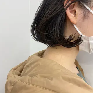 ミディアム パーマ 松本 茜のヘアスタイル