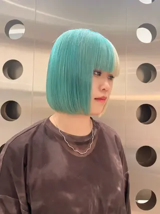 ミディアム カラー 堀江 /木下椋麻のヘアスタイル