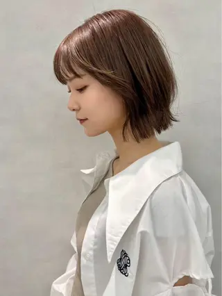 ショート カラー ヘアアレンジ ✨レイヤー/ 透明感カラー✨冨永剛のヘアスタイル