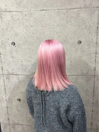 ミディアム ハイトーン/ブリーチ /hikaruのヘアスタイル