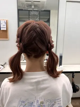 ヘアアレンジ ⟡.·mamiya 縮毛矯正/ヘアセットのヘアスタイル