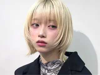 ショート 顔まわり/ボブウルフ 🤍愛唯(めい)のヘアスタイル