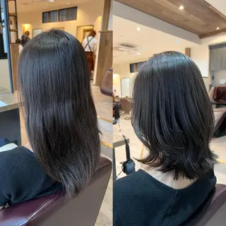 ミディアム 工藤 梨花のヘアスタイル