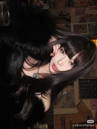 ロング カラー 韓国風暗髪ヘア🤍 🫧MIREIのヘアスタイル