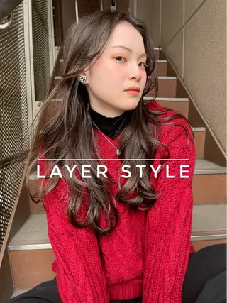 ロング 平 一裕のヘアスタイル