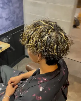 カラー パーマ メンズ litbyfifth 濵崎寛太のヘアスタイル