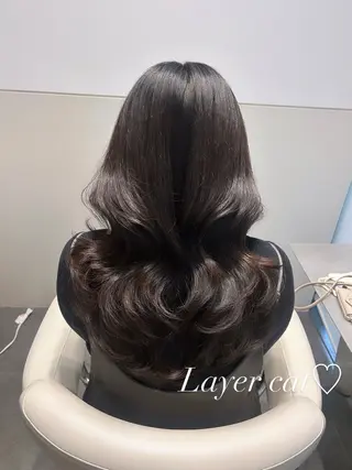 セミロング カラー 🩷韓国ヘア/ヨシン モリ🩷Maikaのヘアスタイル