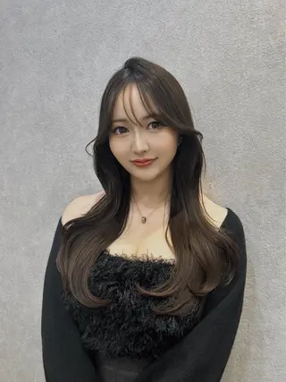 ロング カラー 🩷韓国ヘア/ヨシン モリ🩷Maikaのヘアスタイル