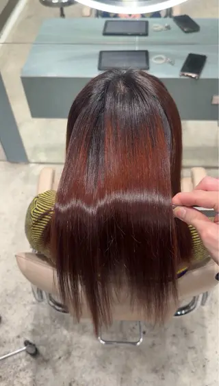 ミディアム カラー ✨髪質改善 縮毛矯正 艶髪 立川 コウキ✨のヘアスタイル