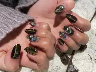 セミロング m kaori𓃟のネイルデザイン