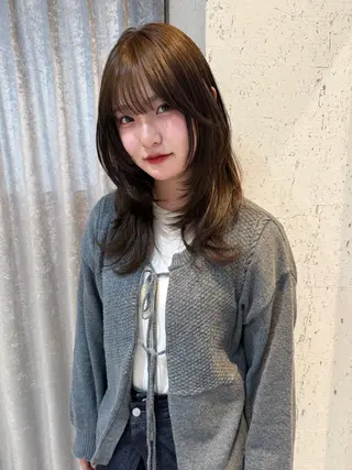 ミディアム カラー mai / linoah˚✧のヘアスタイル