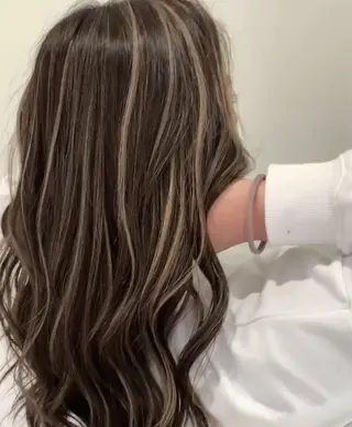 セミロング 松本 菜那のヘアスタイル