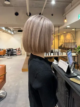 ショート カラー ボブ美容師 /馬場 翼のヘアスタイル