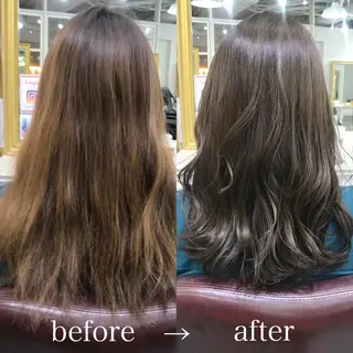 セミロング ヘアリゾート粋　新宿三丁目本店所属・前地 麻衣のヘアスタイル