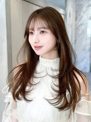 ロング カラー ヘアアレンジ 久米 春輝のヘアスタイル