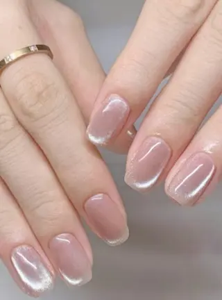 ネイル Kaka_ パラジェル、長さだしのネイルデザイン