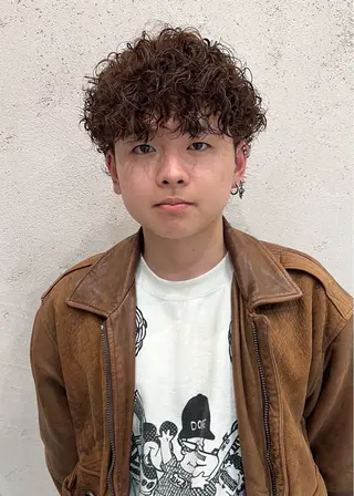 ショート カラー パーマ メンズ 【海外風カラー】 DEAN/YUYAのヘアスタイル