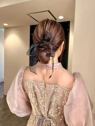 ヘアアレンジ 松井那津子 /ハイライトブリーチのヘアスタイル