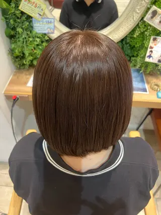 ショート しゅり/韓国艶カラー 🩶🫧エクステ🎀のヘアスタイル