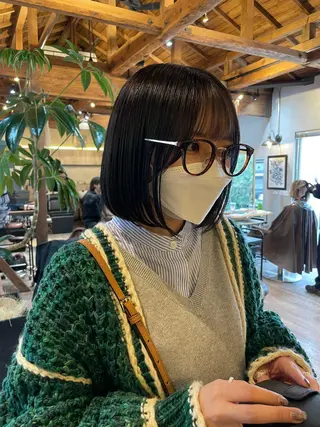 ショート カラー 顔周りカット× 髪質改善【リョウ】のヘアスタイル