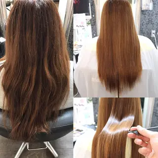 ロング カラー 東風上 亮介のヘアスタイル