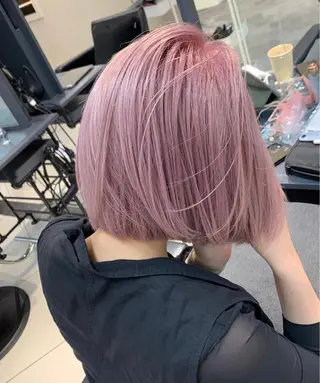 ショート カラー 顔まわり/ボブウルフ 🤍愛唯(めい)のヘアスタイル