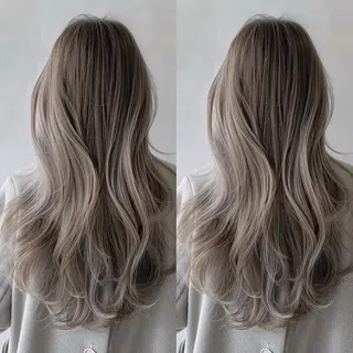 ロング シールエクステ/ ダブルカラー/茉央のヘアスタイル