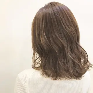 ミディアム カラー 嶋佐 昌大 シマサマオのヘアスタイル