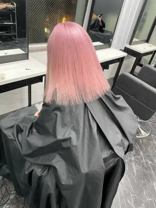 ミディアム パーマ Ria OSAKA　梅田所属・マリカ🦋韓国 ハイトーン/エクステのヘアスタイル