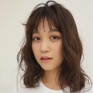 セミロング カラー パーマ ヘアアレンジ メンズ キッズ ネイル マツエク・マツパ 横浜Bob美容師🤎 ERINAのヘアスタイル