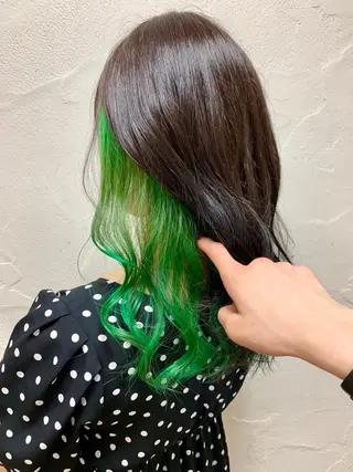 ミディアム カラー 映える顔周りカット ♥️韓国ヘア"ちぇるのヘアスタイル