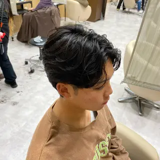 ショート パーマ メンズ UNIX所属・村上翼/ハンサム ショート/パーマのヘアスタイル