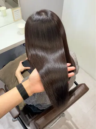 ロング 艶髪/縮毛矯正/ Core mikuaのヘアスタイル
