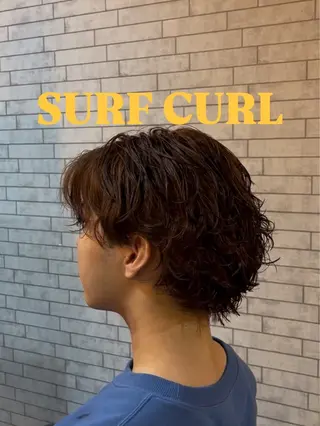 セミロング カラー パーマ メンズ 海外風メンズ🇺🇸 💈N.Yuto💈のヘアスタイル