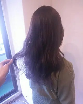 ロング カラー JIL BLAN 京都所属・RU RIのヘアスタイル
